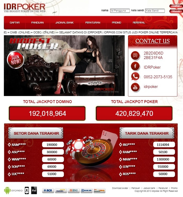 Agen poker online idrpoker